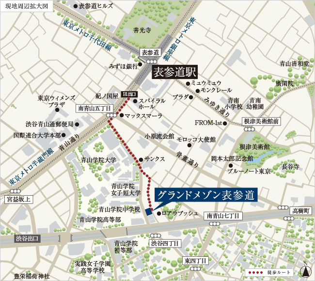 グランドメゾン表参道の住所・地図。渋谷4丁目のマンション